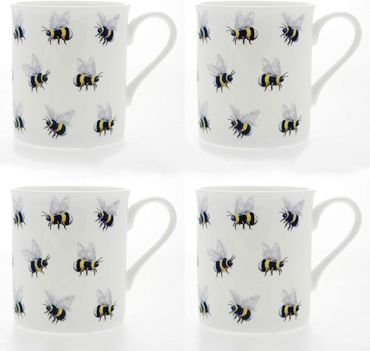 Bumble Bees Set 4 Fine Bone China Mug