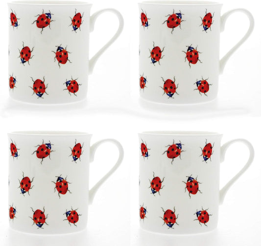 Ladybirds Set 4 Fine Bone China Mug