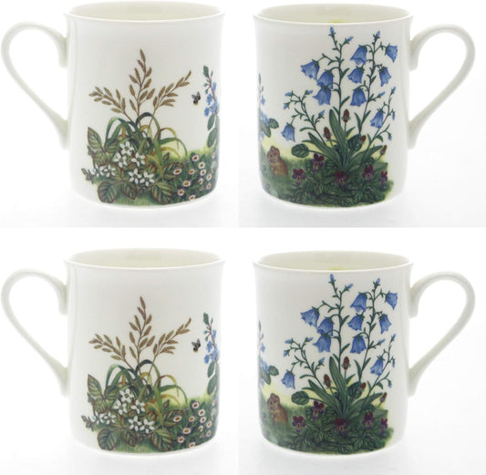 Bluebell Hedgerow Set 4 Fine Bone China Mug