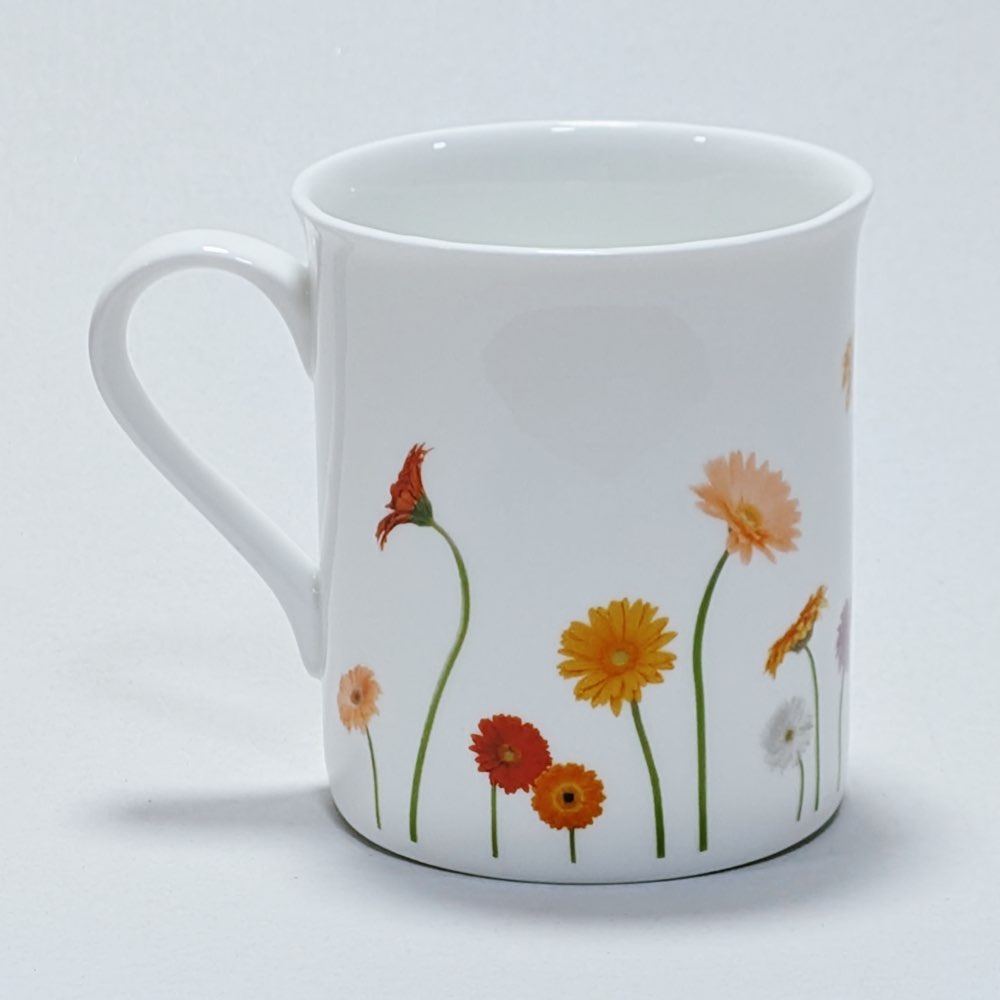 Mum (Gerbera) Fine Bone China Coffee Mug