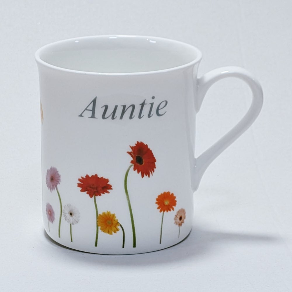Auntie (Gerbera) Fine Bone China Coffee Mug