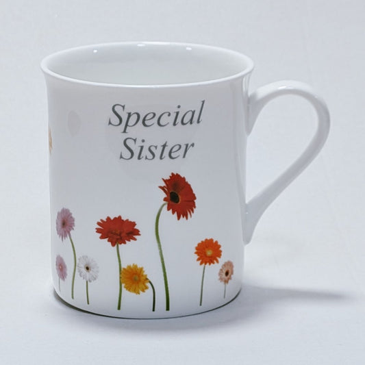Special Sister (Gerbera) Fine Bone China Coffee Mug