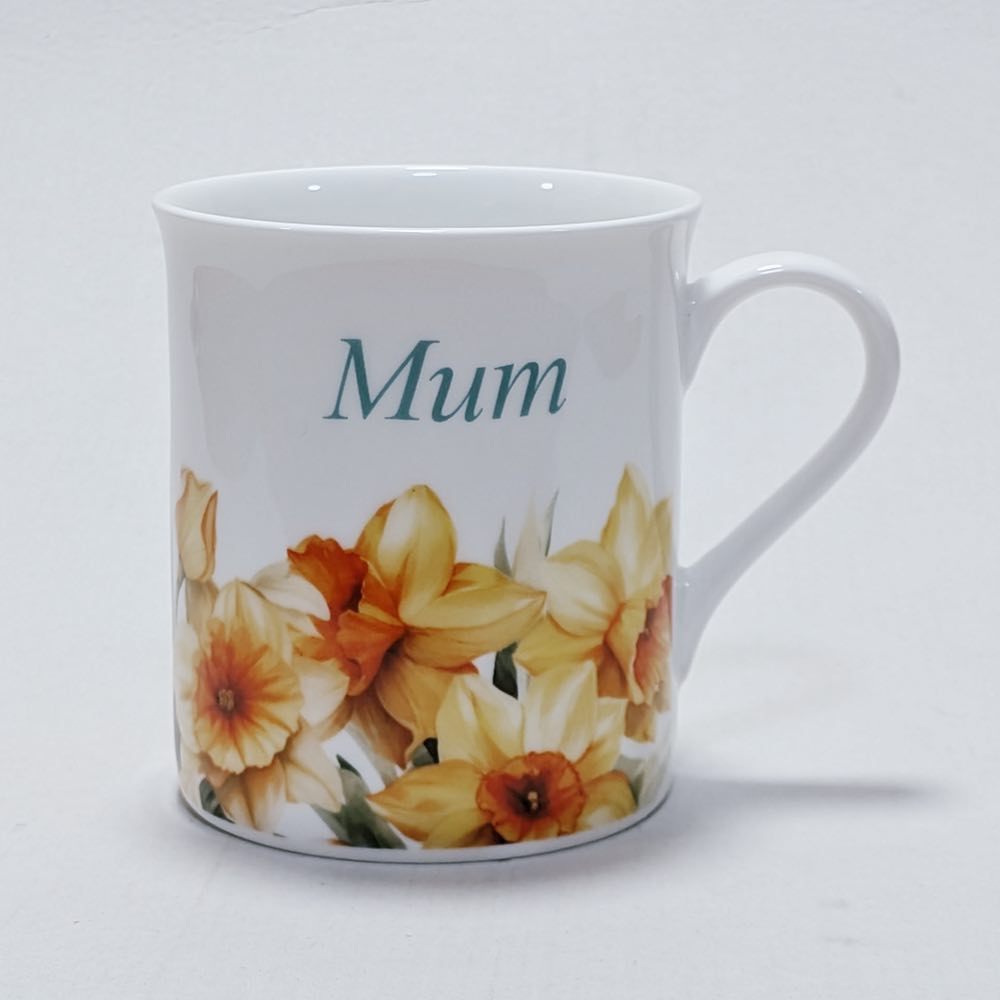Mum (Daffodils) Fine Bone China Coffee Mug