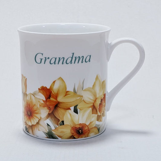 Grandma (Daffodils) Fine Bone China Coffee Mug