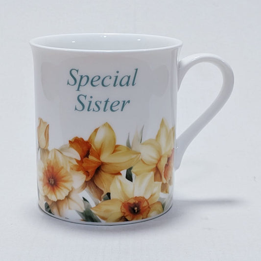 Special Sister (Daffodils) Fine Bone China Coffee Mug