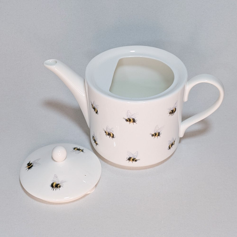 Large Bumble Bees Fine Bone China Teapot