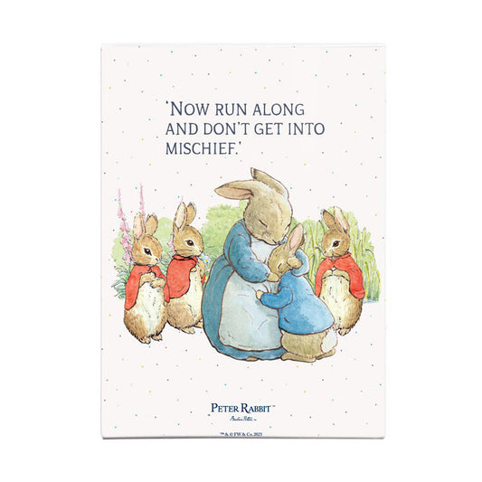 Beatrix Potter - 'Now run along and don't get into mischief' (Fridge Magnet)