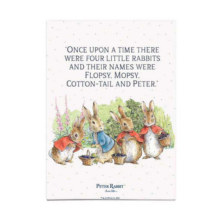 Beatrix Potter - 'Once Upon a time there were four little rabbits… (Fridge Magnet)