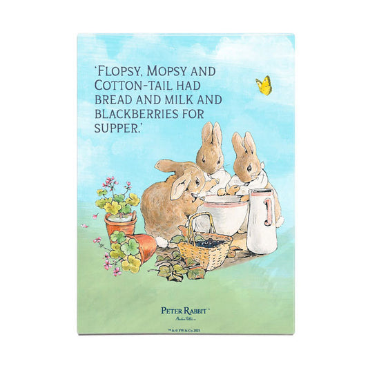 Beatrix Potter - Flopsy, Mopsy and Cotton-Tail had bread and milk… (Fridge Magnet)