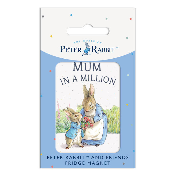 Beatrix Potter - Peter Rabbit - MUM in a MILLION (Fridge Magnet)