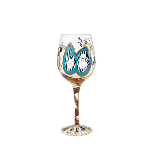 60 & Sassy Wine Glass