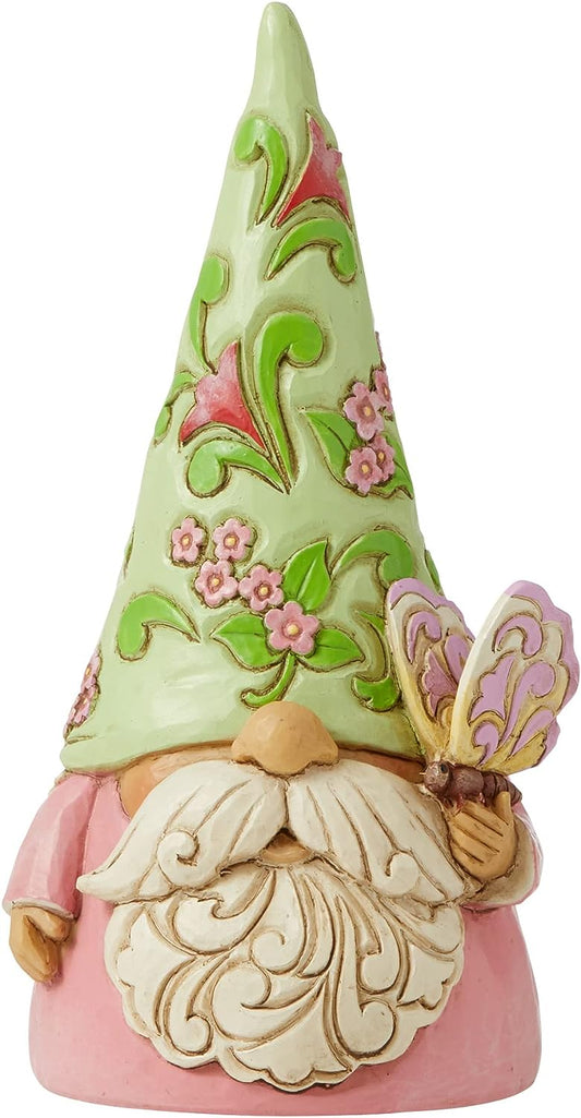 Garden Guest - Gnome With Butterfly Figurine