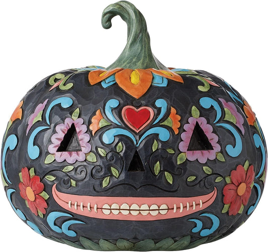 Carve Out a Night of Celebration - Day Of The Dead Jack-O-Lantern Figurine