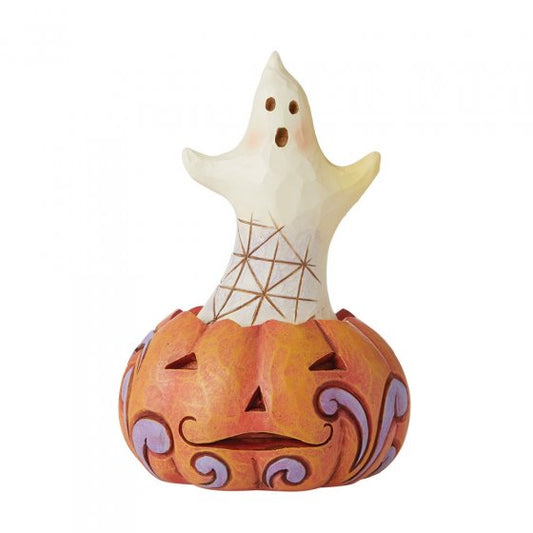 Ghost And Pumpkin Mini Figurine