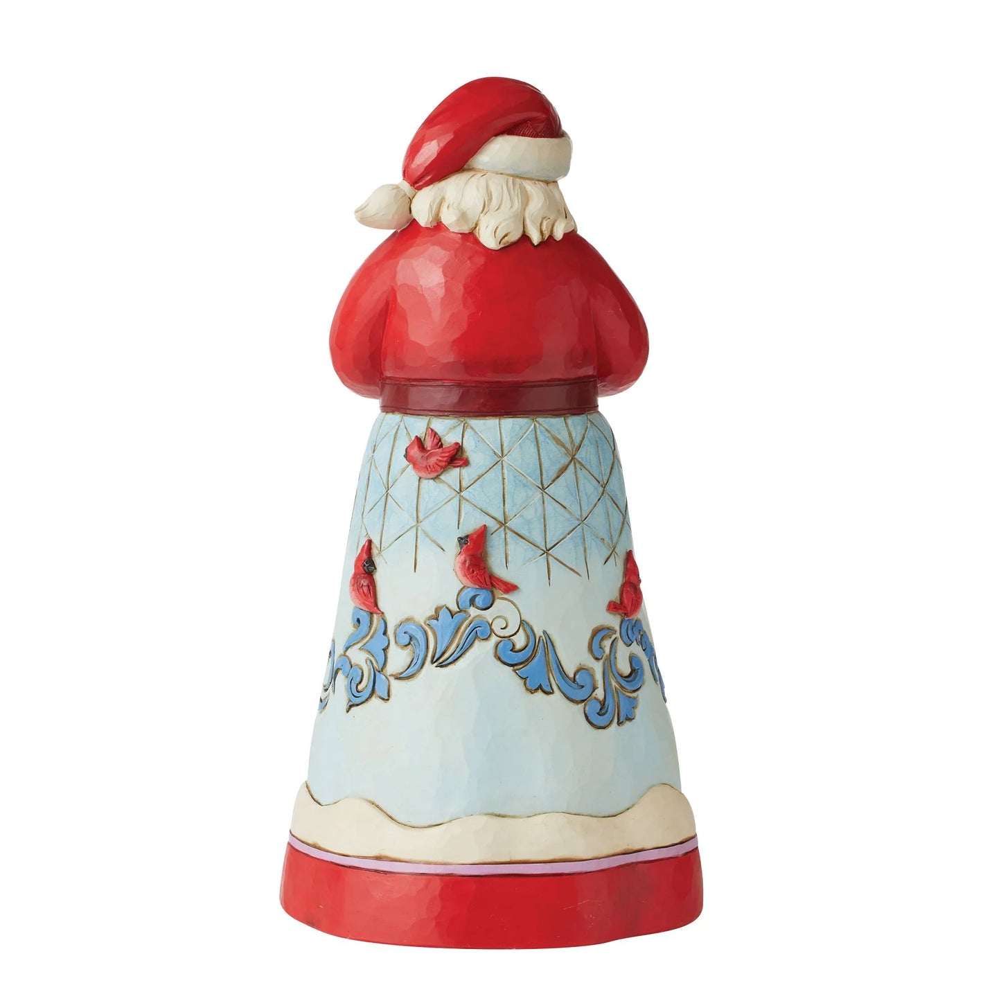 Cardinal Company - Santa with Cardinal Scene Figurine