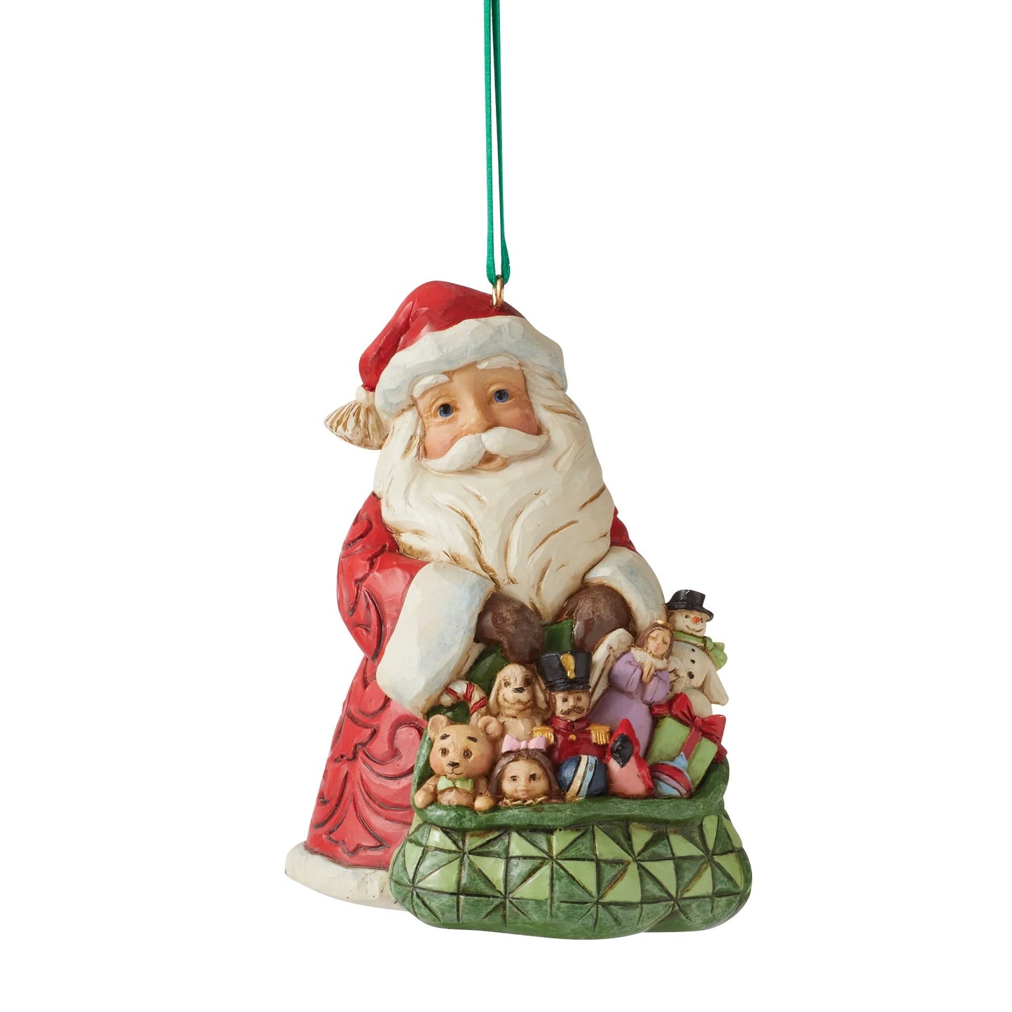 Santa With Toybag Worldwide Event Hanging Ornament