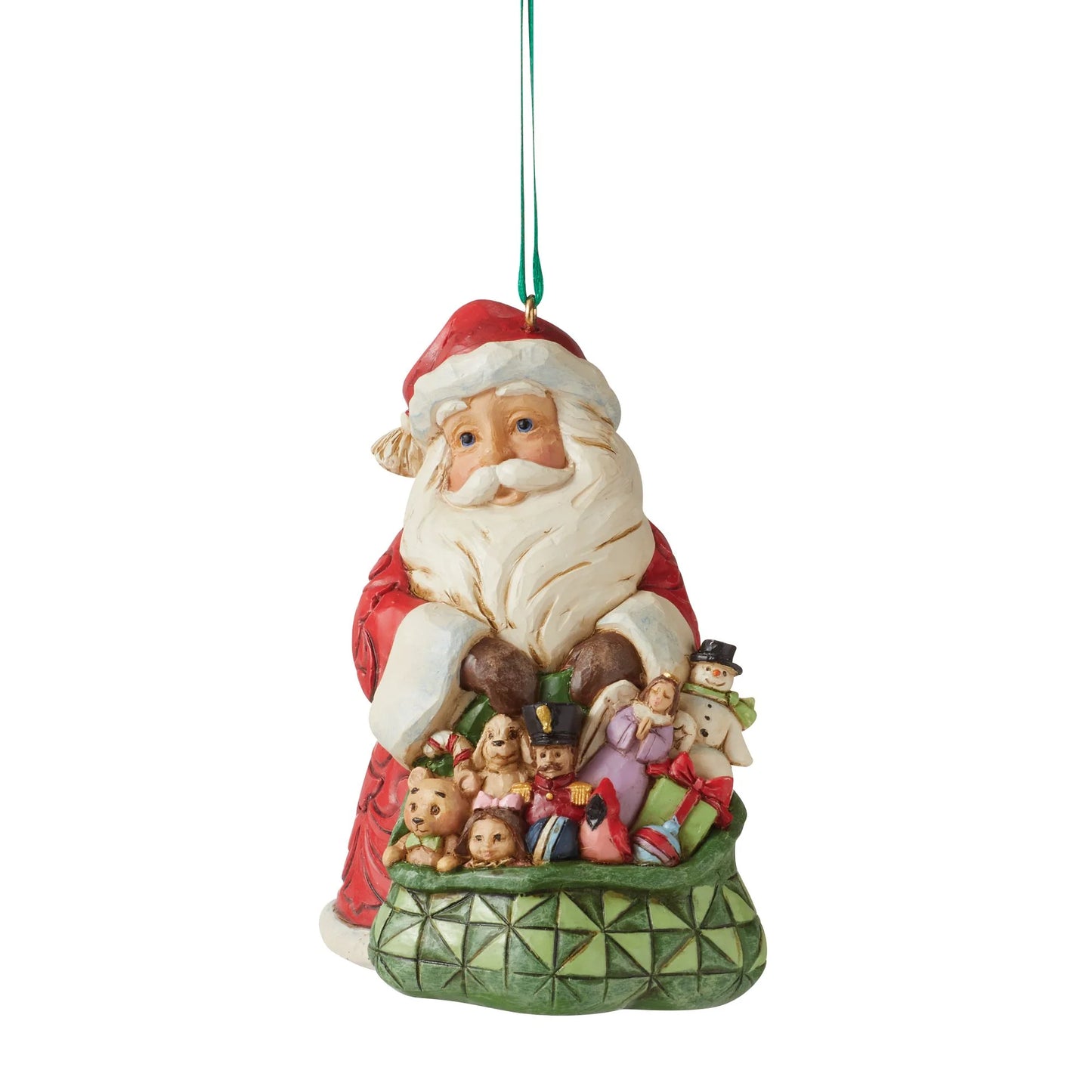 Santa With Toybag Worldwide Event Hanging Ornament