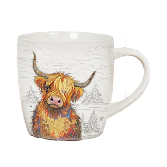 Highland Cow 'Cameron' Bug Art Mug