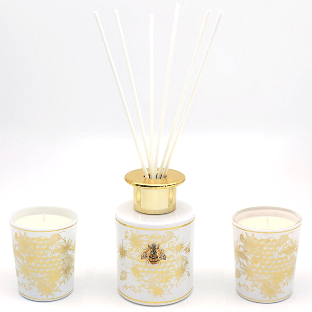 Honeycomb Bees - Diffuser and Candles Set