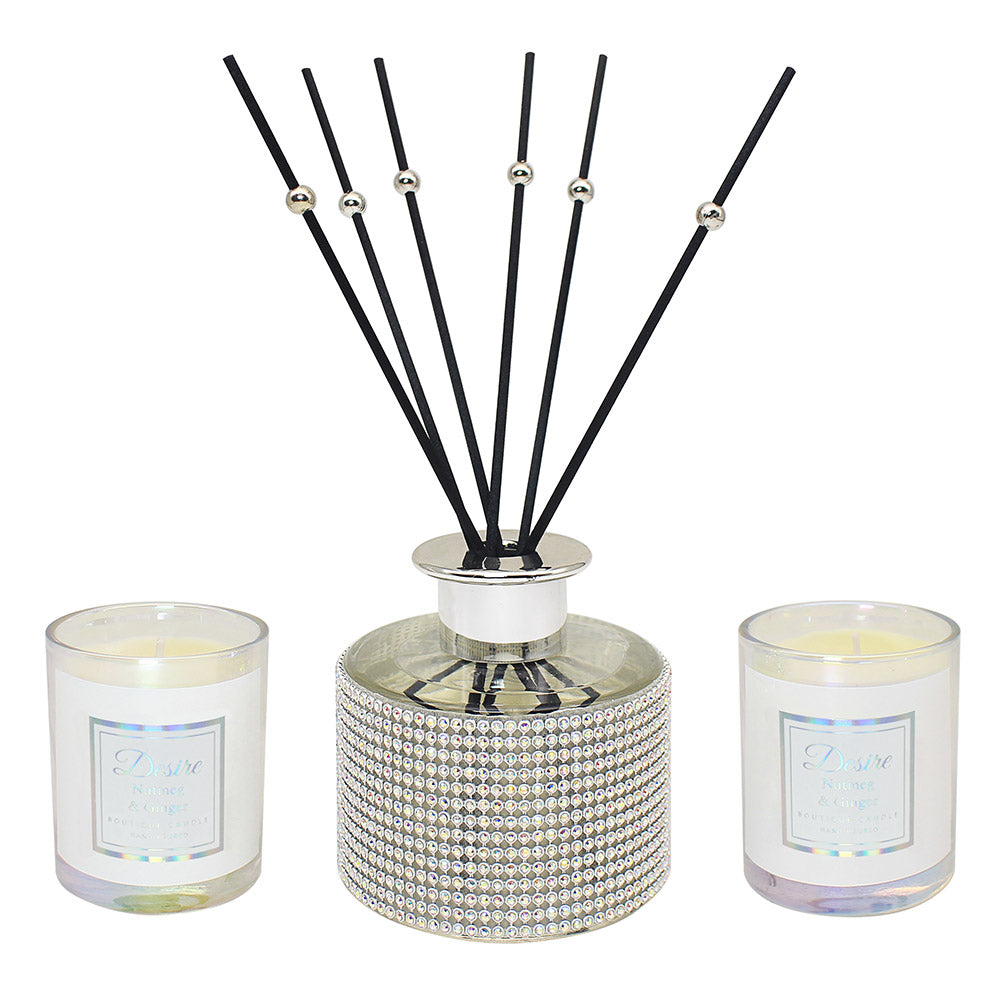 Nutmeg & Ginger - Diffuser and Candles Set