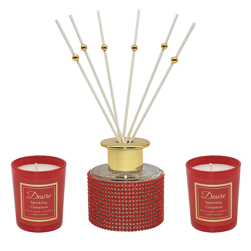 Sparkling Cinnamon - Diffuser and Candles Set