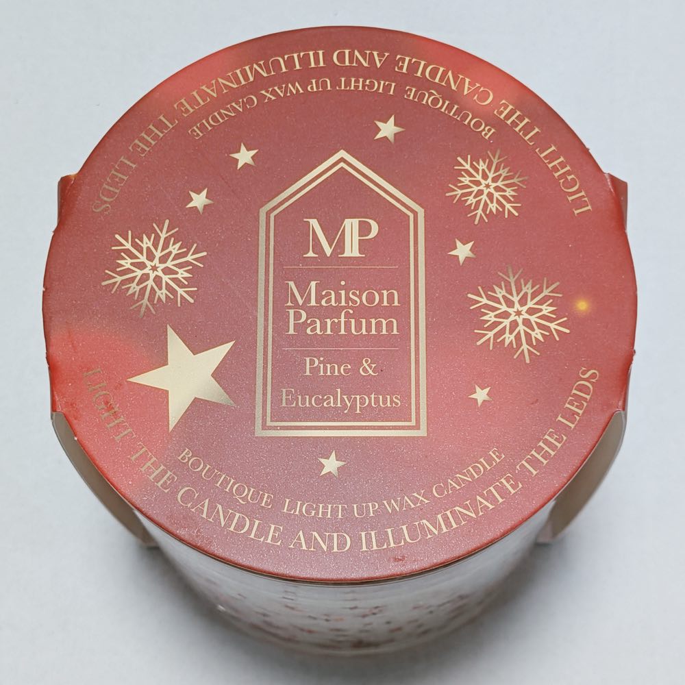 Red Stars - LED Gel Candle