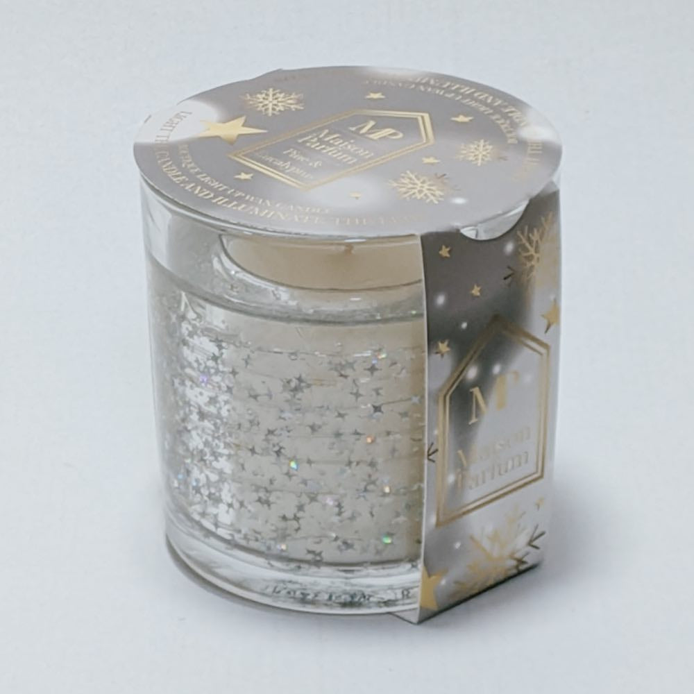 Silver Stars - LED Gel Candle