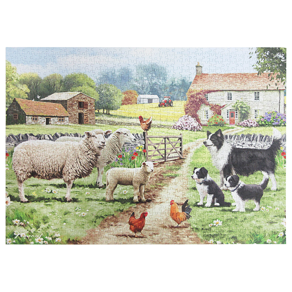 Border Collie & Sheep Jigsaw