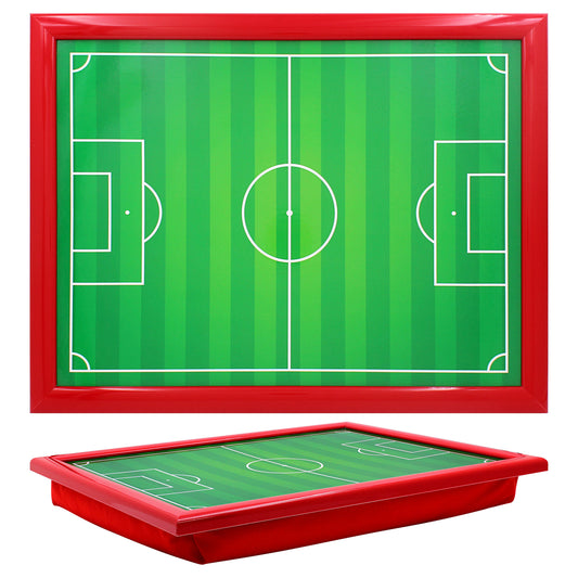 Football Pitch (red frame) Design Lap Tray