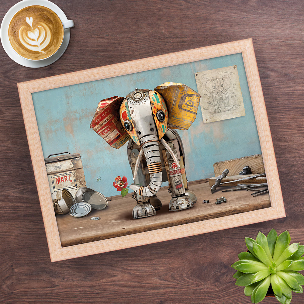 Bug Art - Scrap Elephant Lap Tray