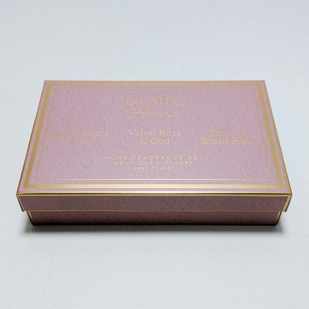 Clear - Pink - Set 3 Diffusers