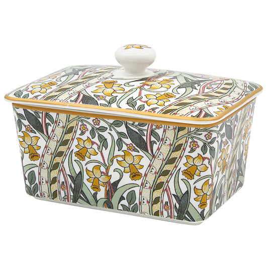 William Morris' Daffodils Butter Dish