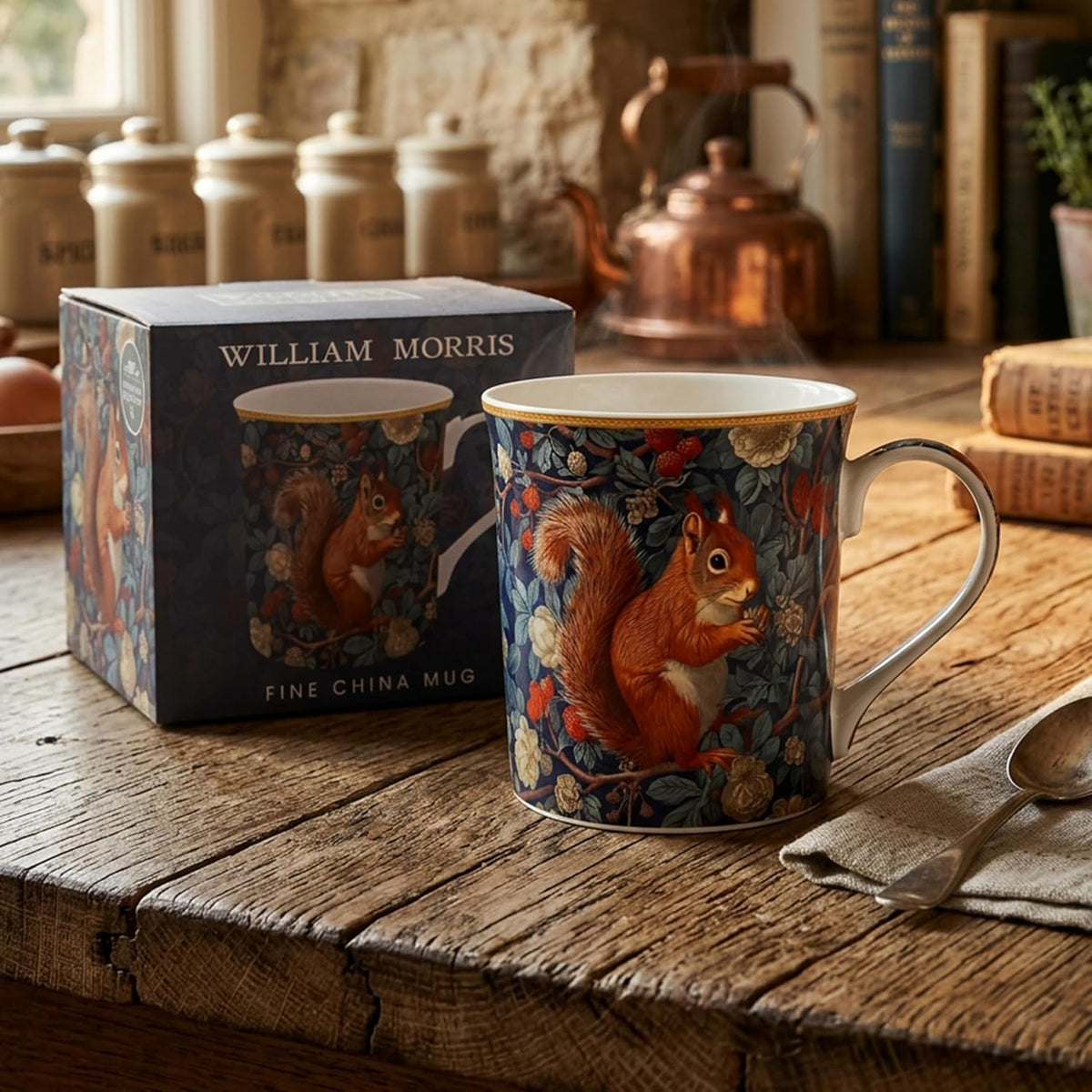 William Morris' Squirrel Tapestry Mug