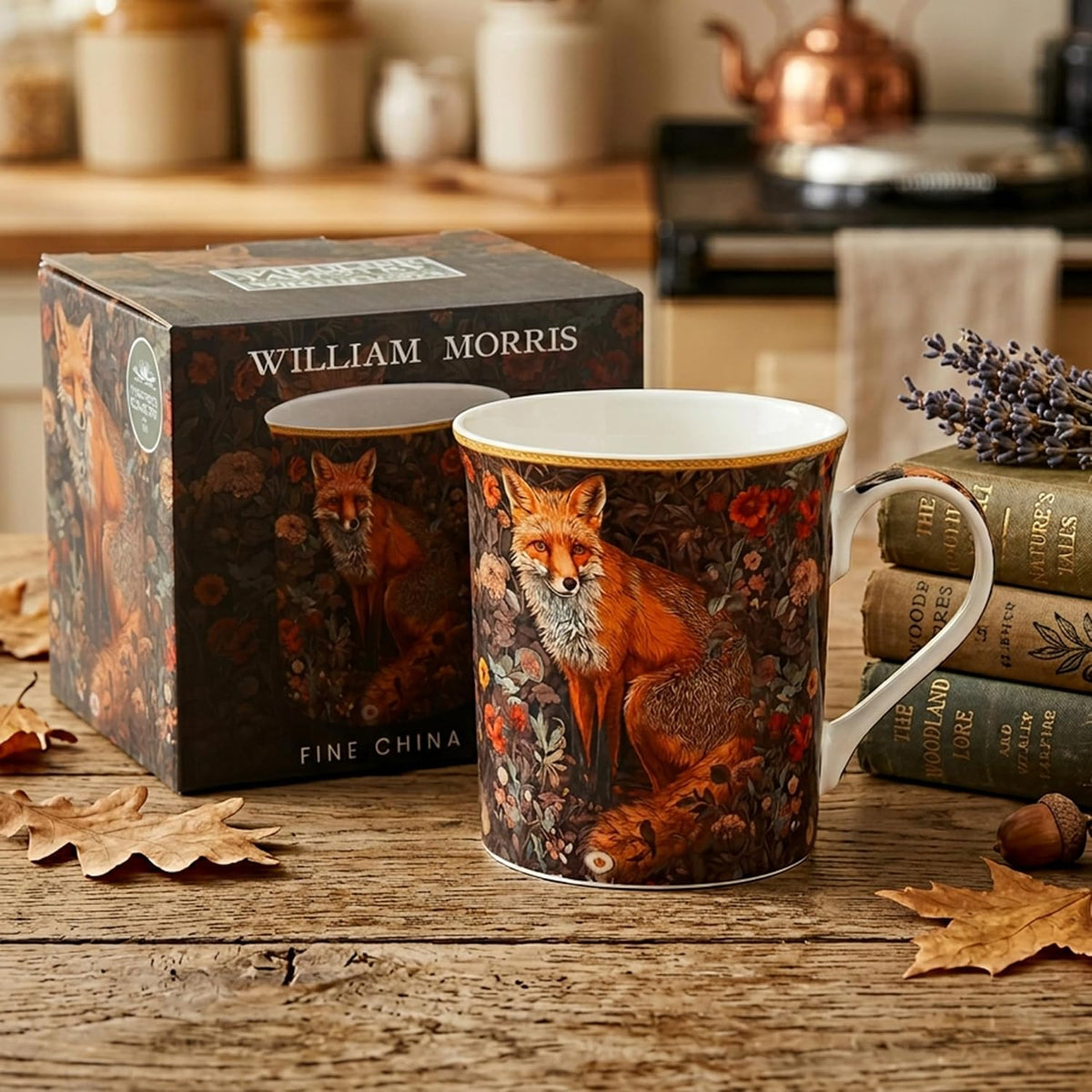 William Morris' Fox Tapestry Mug