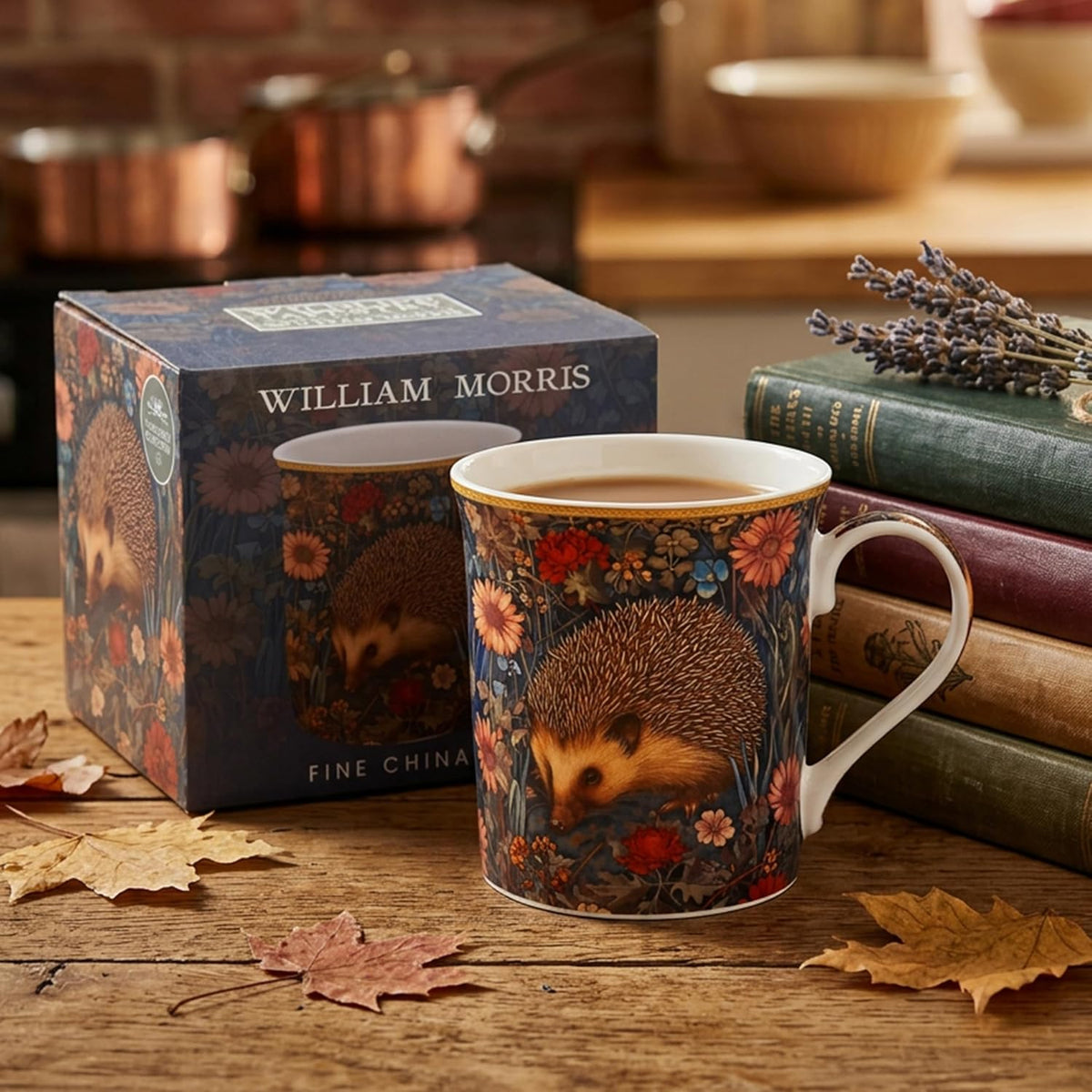 William Morris' Hedgehog Tapestry Mug