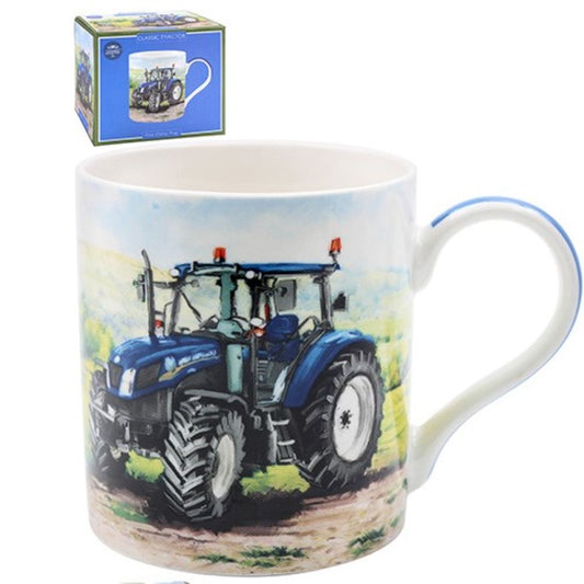 Blue Tractor Mug