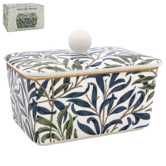 William Morris' Willow Bough Butter Dish