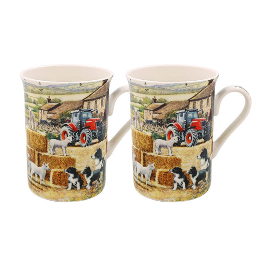 Collie & Sheep Type II Coffee Mugs - Set 2 Coffee Mug