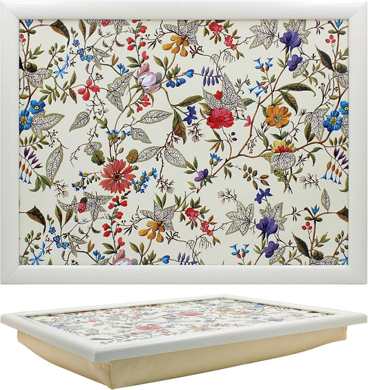 William Kilburn’s Florals (white frame) Design Lap Tray