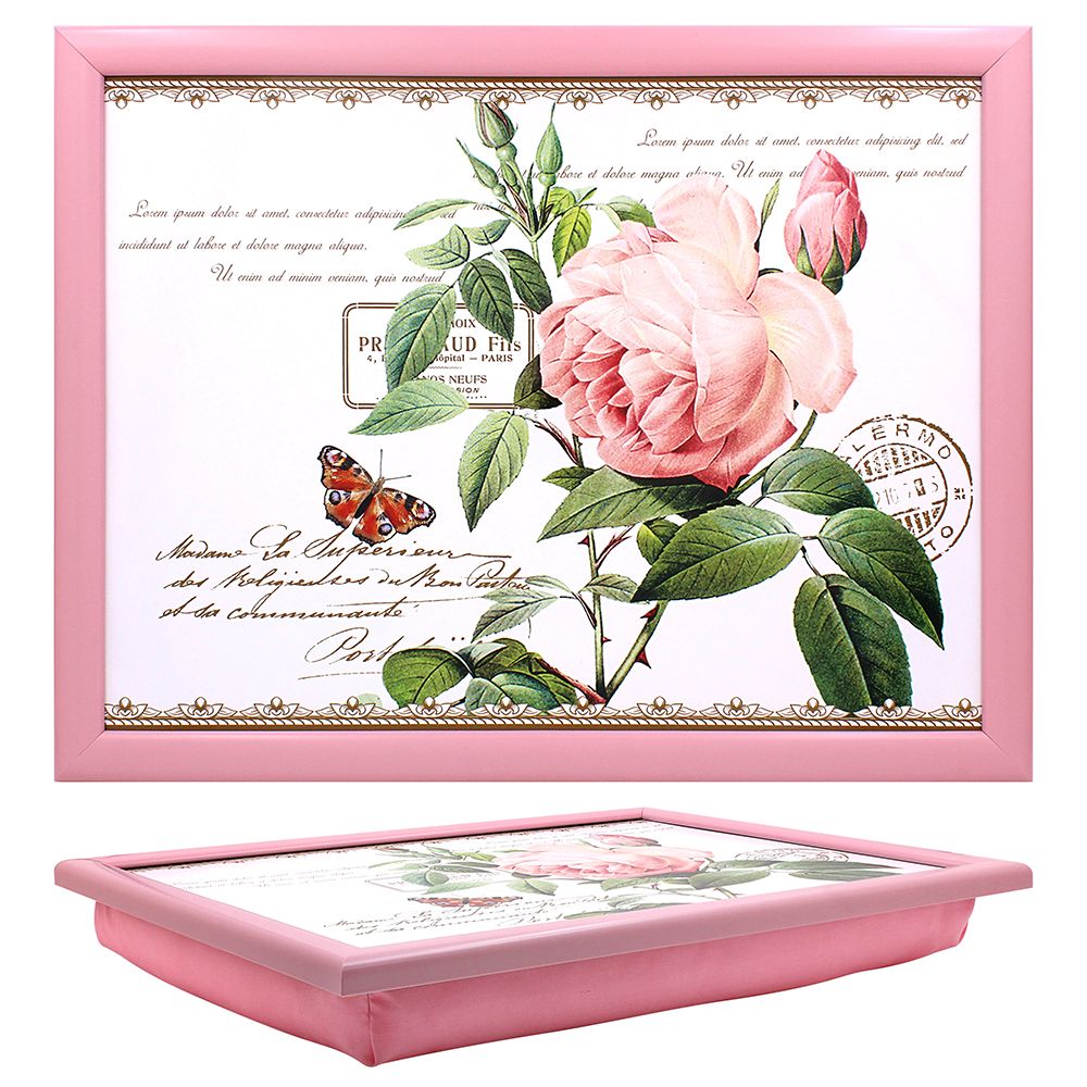 Redoute Rose Design Lap Tray