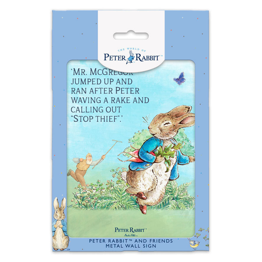 Beatrix Potter - Peter Rabbit - Mr McGregor jumped up and ran after Peter… (Medium)