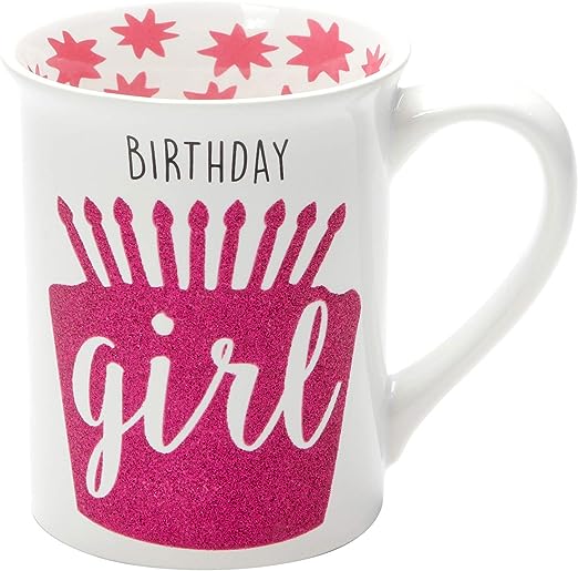 Birthday Girl Glitter Mug