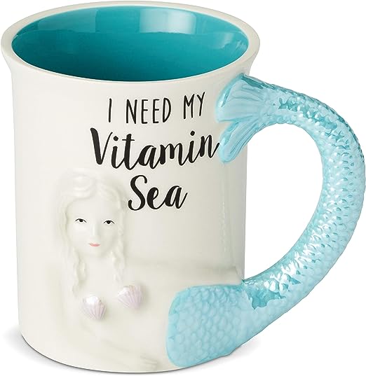 Sculpted Vitamin Sea Mermaid Mug