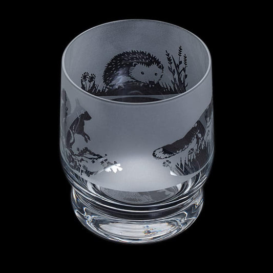 Aspect Etched Glass Tumbler - Country Wildlife