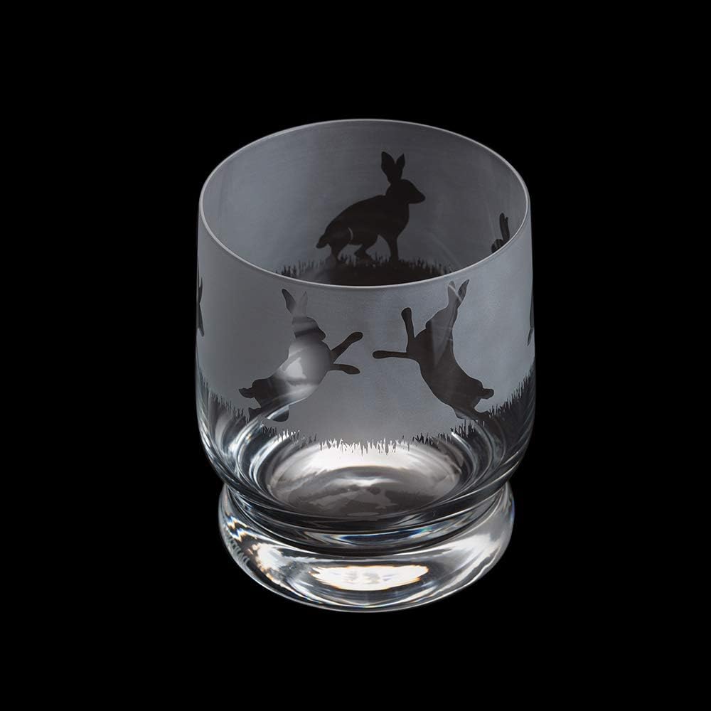 Aspect Etched Glass Tumbler - Hare
