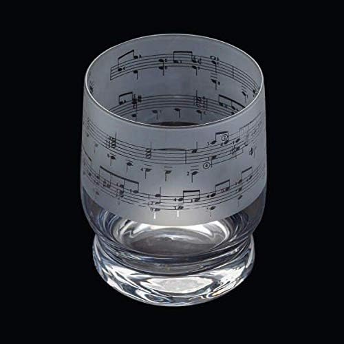 Aspect Etched Glass Tumbler - Music