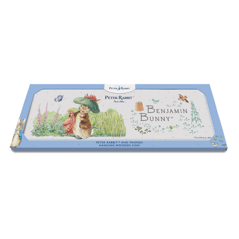 Beatrix Potter - Benjamin Bunny and Handkerchief (Wooden Sign)