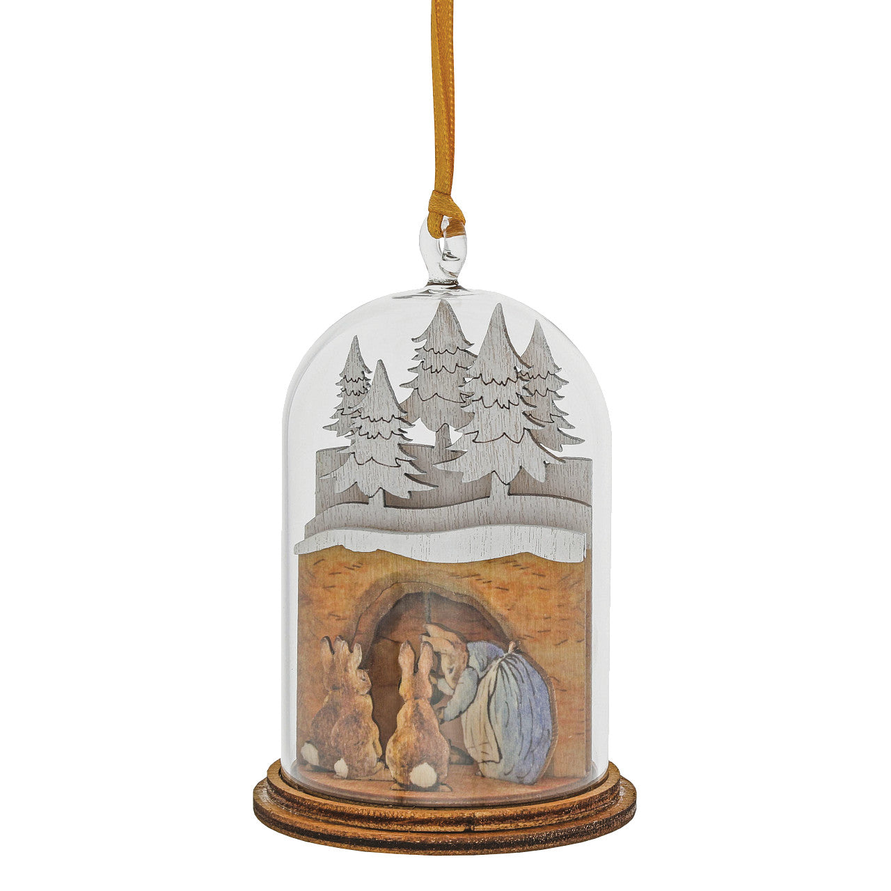 Mrs. Rabbit in Burrow Hanging Ornament