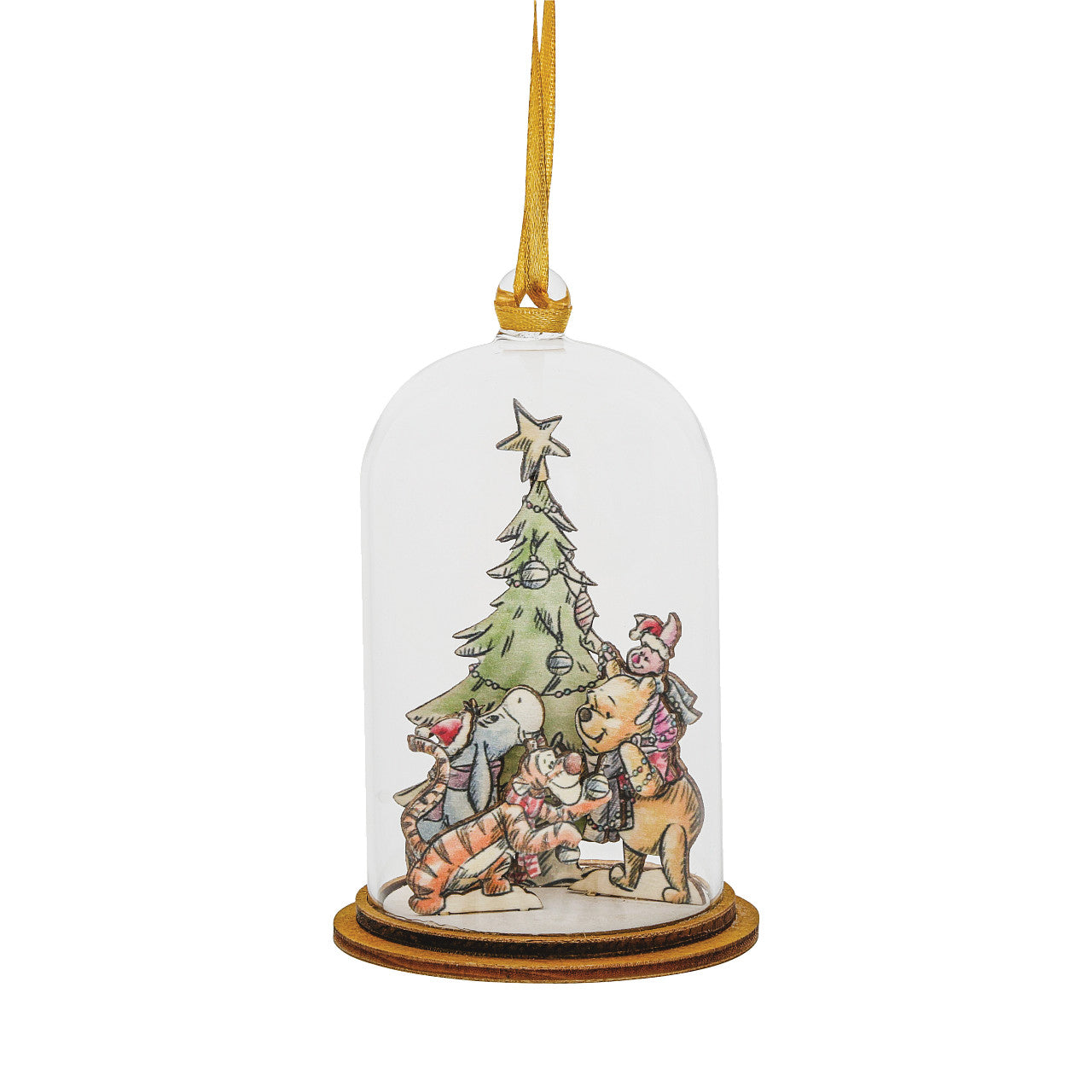Altogether at Christmas - Winnie The Pooh, Piglet & Eeyore Hanging Ornament