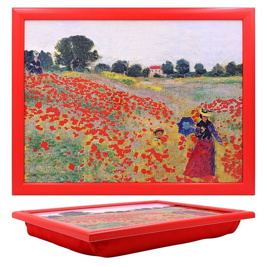 Claude Monet’s “Poppy Field near Argenteuil” Design Lap Tray